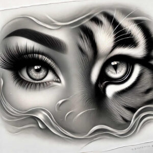 detailed-eye – tattoo design ideas free ai generated – realism-highlighted-contrast – for-foot – Gallery: eyes-inkby-ai