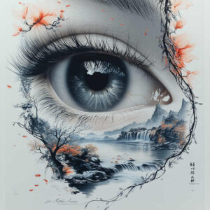 eye-and-space – tattoo design ideas free ai generated – neotraditional-detailed-linework – for-ankle – Gallery: eyes-inkby-ai