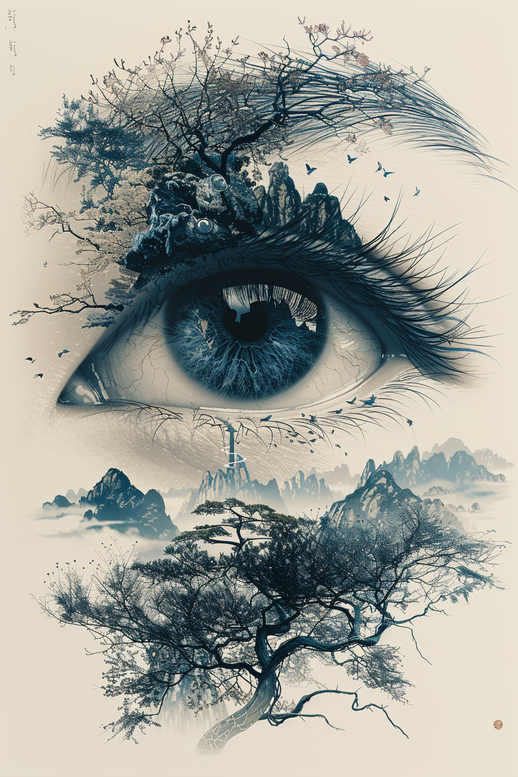 eye-in-motion – tattoo design ideas free ai generated – neotraditional-refined-color-palette – for-forearm – Gallery: eyes-inkby-ai