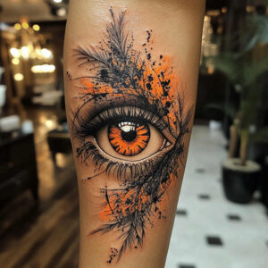 eye-of-time – tattoo design ideas free ai generated – realism-surface-complexity – for-lower-back – Gallery: eyes-inkby-ai