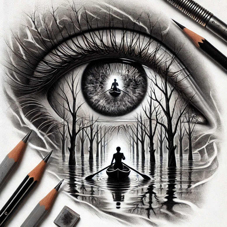 eye-with-flower – tattoo design ideas free ai generated – surrealism-displaced-objects – for-nape – Gallery: eyes-inkby-ai