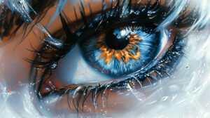eye-with-shadow – tattoo design ideas free ai generated – surrealism-ghostly-shapes – for-wrist – Gallery: eyes-inkby-ai