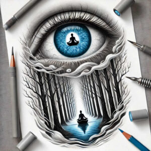 mystical-eye – tattoo design ideas free ai generated – realism-true-skin – for-heel – Gallery: eyes-inkby-ai