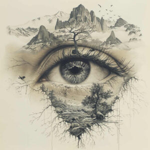 realistic-style-eye – tattoo design ideas free ai generated – realism-portrait-realism – for-lower-leg – Gallery: eyes-inkby-ai