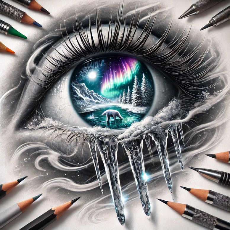 eyes tattoo design ideas dramatic lighting focused for heel