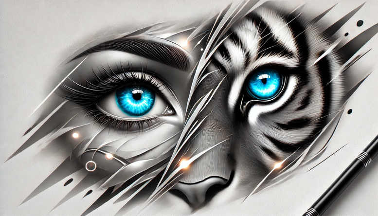 eyes tattoo design ideas refined lines haunting for upper shoulder