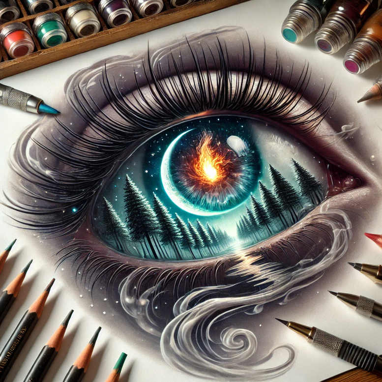 eyes tattoo design ideas volume effect realistic shows endurance