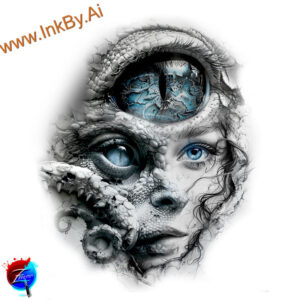 abstract-face – tattoo design ideas free ai generated – photo-like-tattoo – for-side – Gallery: faces-inkby-ai