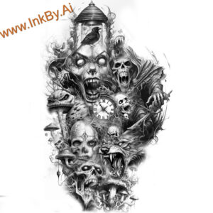 faces tattoo design ideas clear lines tattoo style for lower chest