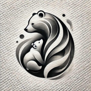 care-tattoo – tattoo design ideas free ai generated – few-strokes – for-sternum – Gallery: family-inkby-ai