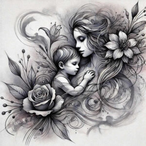 family-bond-tattoo – tattoo design ideas free ai generated – iconic – for-stomach – Gallery: family-inkby-ai