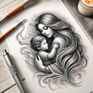 family-strength-tattoo – tattoo design ideas free ai generated – micro-art – for-thigh – Gallery: family-inkby-ai