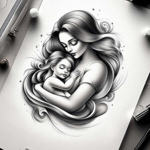 flower-motif-tattoo – tattoo design ideas free ai generated – micro-tattoo – for-back – Gallery: family-inkby-ai