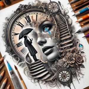 forearm-tattoo – tattoo design ideas free ai generated – basic – for-behind-ear – Gallery: family-inkby-ai