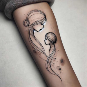 memorial-tattoo – tattoo design ideas free ai generated – elegant – for-thigh – Gallery: family-inkby-ai