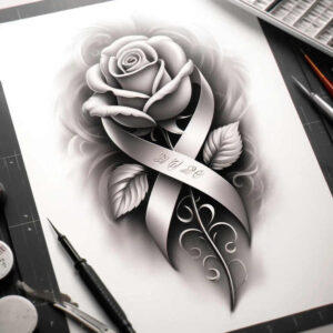 portrait-tattoo – tattoo design ideas free ai generated – minimal-texture – for-temple – Gallery: family-inkby-ai