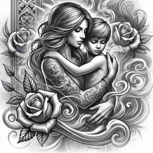 protective-tattoo – tattoo design ideas free ai generated – compact – for-abdomen – Gallery: family-inkby-ai