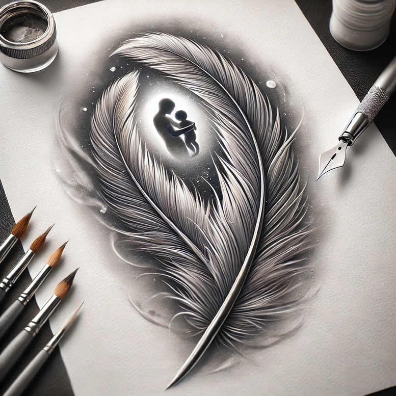 roots-tattoo – tattoo design ideas free ai generated – single-dot – for-back-shoulder – Gallery: family-inkby-ai