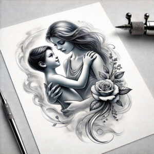 safety-tattoo – tattoo design ideas free ai generated – refined – for-neck – Gallery: family-inkby-ai