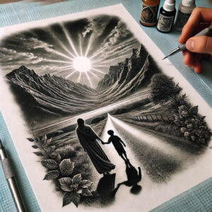 spiritual-tattoo – tattoo design ideas free ai generated – plain – for-spine – Gallery: family-inkby-ai