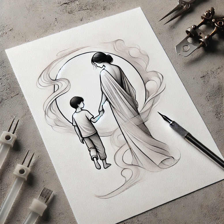 family tattoo design ideas layered inks closeness symbolising resilience