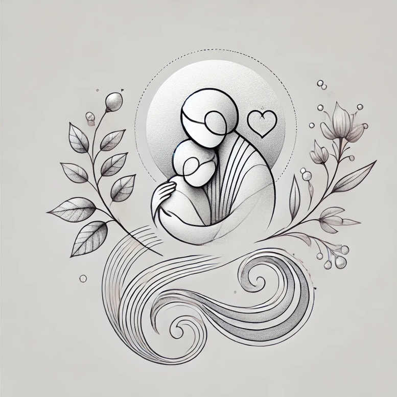 family tattoo design ideas color depth intertwined for knee