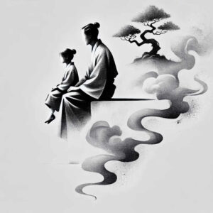 family tattoo design ideas mirrored effect protection motif for upper back