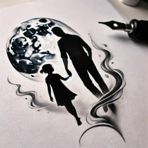 family tattoo design ideas textural detail protective for spine
