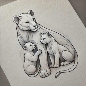 family tattoo design ideas Surrealism psychological depth strength in unity for sternum
