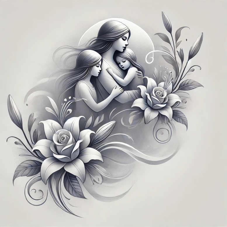 family tattoo design ideas Realism natural look trust for biceps