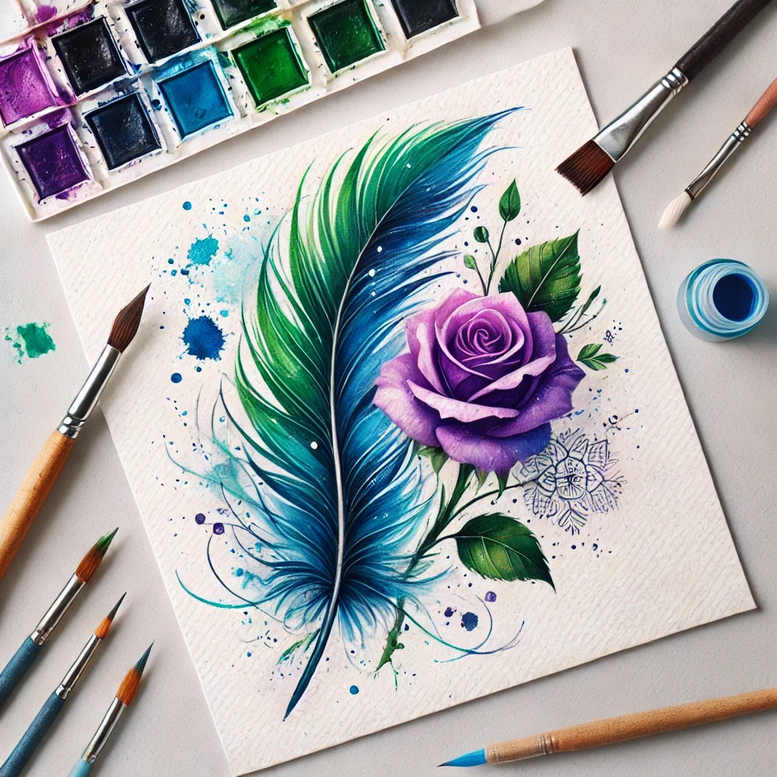 feathers tattoo design ideas micro line detailed texture meaning resilience
