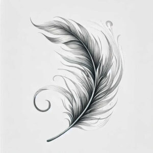 feathers tattoo design ideas clean stroke flowing for lower arm