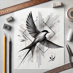 abstract-geometric-tattoo – tattoo design ideas free ai generated – subtle-shape – for-full-back – Gallery: geometric-inkby-ai