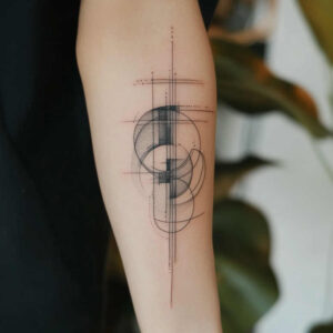 minimalist-geometric-design – tattoo design ideas free ai generated – subtle – for-triceps – Gallery: geometric-inkby-ai