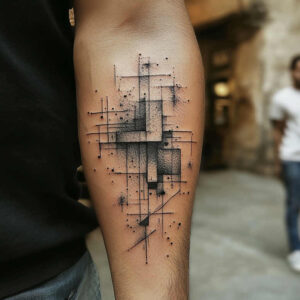 spatial-tattoo – tattoo design ideas free ai generated – basic – for-toe – Gallery: geometric-inkby-ai