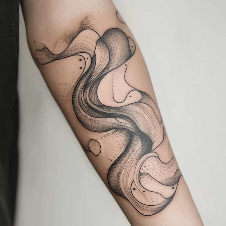 symmetrical-tattoo – tattoo design ideas free ai generated – understated – for-calf – Gallery: geometric-inkby-ai