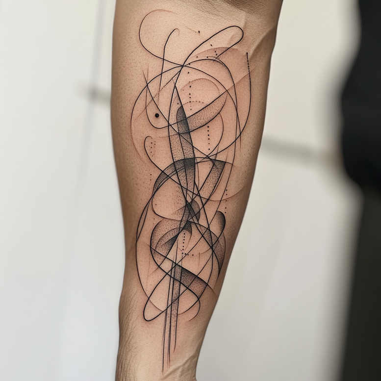 geometric tattoo design ideas whip shading eastern influence endurance and power