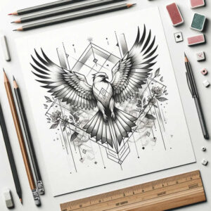geometric tattoo design ideas isometric projection mesmerizing for elbow