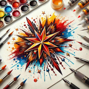 digital-graphics – tattoo design ideas free ai generated – parallelogram – for-elbow – Gallery: graphic-inkby-ai