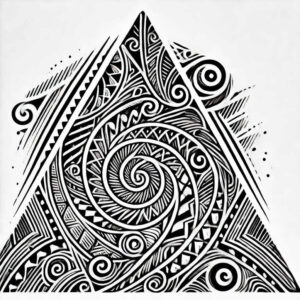 symmetrical-pattern – tattoo design ideas free ai generated – geometric-fill – for-stomach – Gallery: graphic-inkby-ai