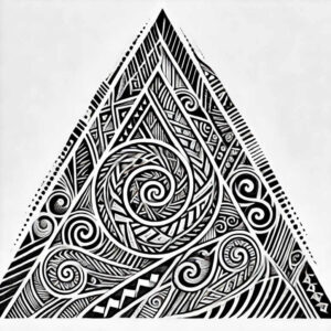 graphic tattoo design ideas puzzle pattern gridwork for upper shoulder