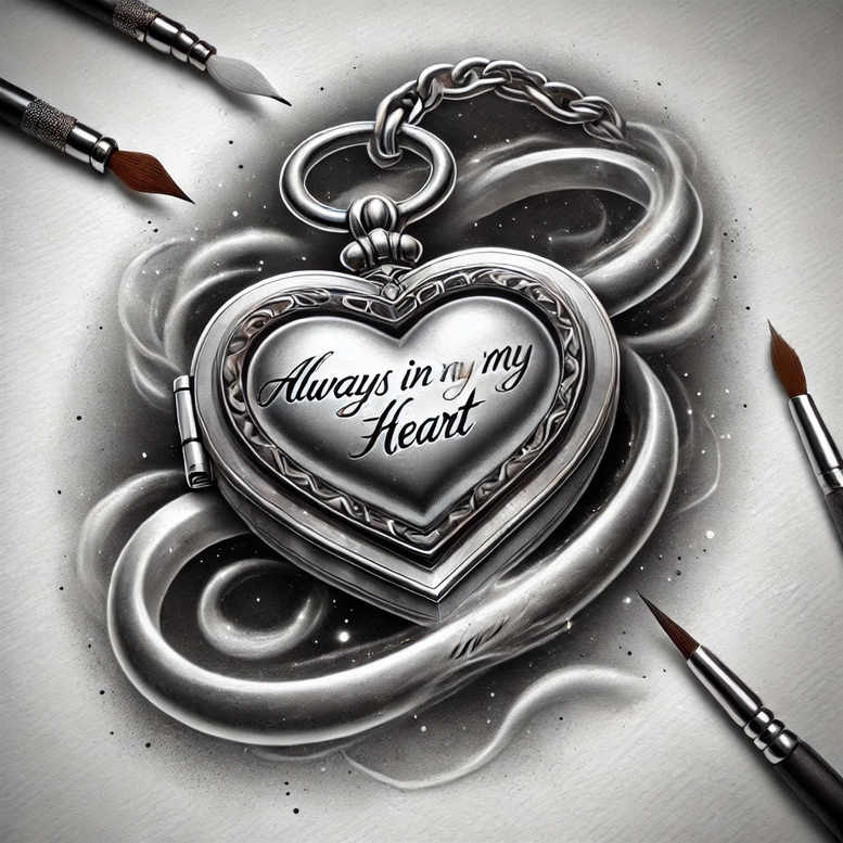 heart-and-wings – tattoo design ideas free ai generated – realism-hyper-detail – for-upper-chest – Gallery: hearts-inkby-ai