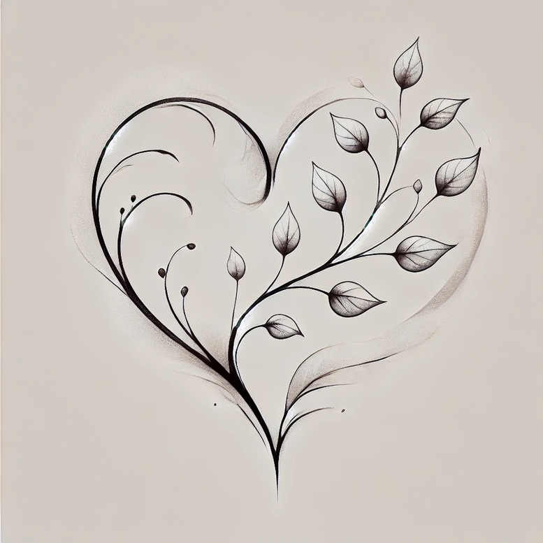 heart-with-ornament – tattoo design ideas free ai generated – surrealism-whimsical – for-shoulder-blade – Gallery: hearts-inkby-ai