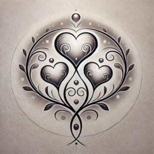 shaded-heart – tattoo design ideas free ai generated – realism-illustrative-style – for-nape – Gallery: hearts-inkby-ai