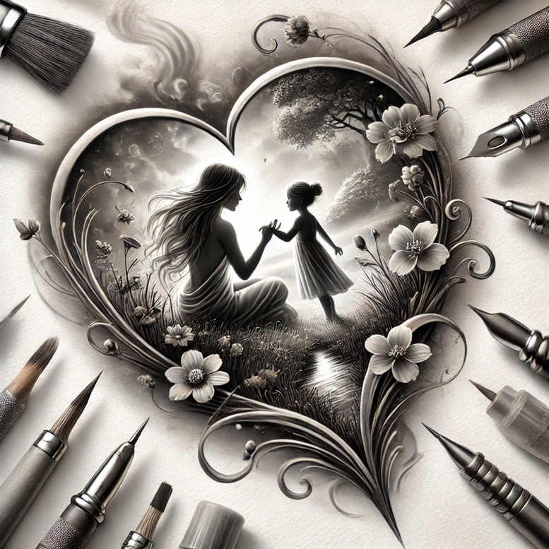 hearts tattoo design ideas vintage influence anatomy detail for palm