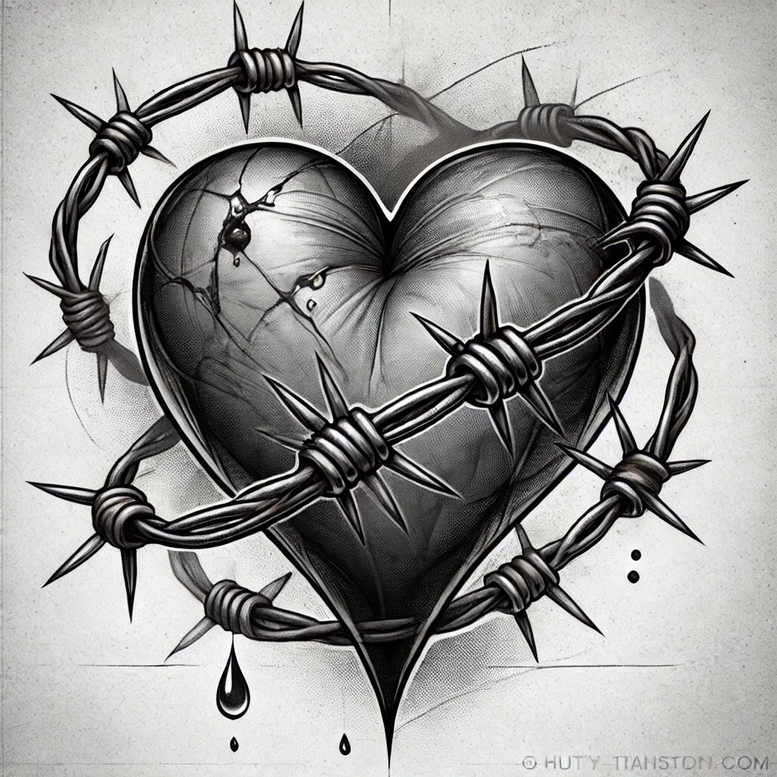 hearts tattoo design ideas layered fill beat embodying strength
