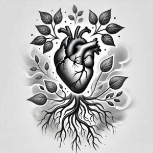 hearts tattoo design ideas crisp lines delicate shows resilience