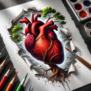 hearts tattoo design ideas Realism precise gradient detailed stands for courage