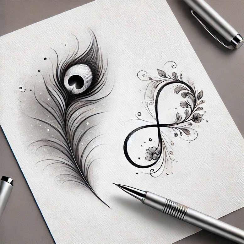 geometric-infinity-silent-for-wrist – tattoo design ideas free ai generated – Gallery: infinity-signs-inkby-ai