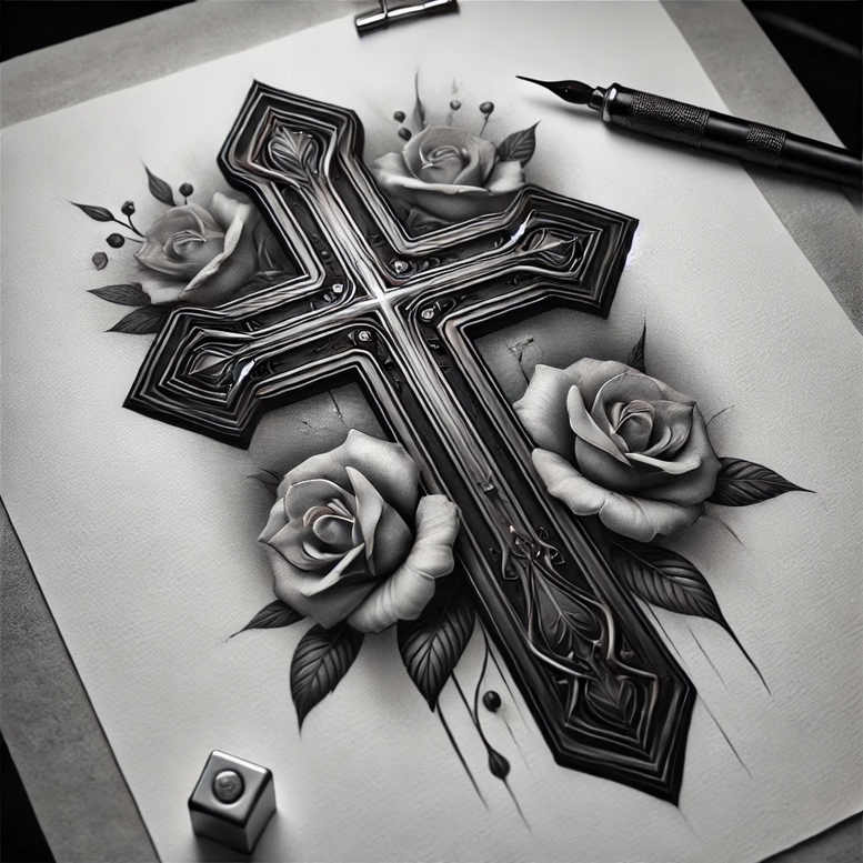 Krzyże - Free tattoo design ideas ai genereted - inkby.ai